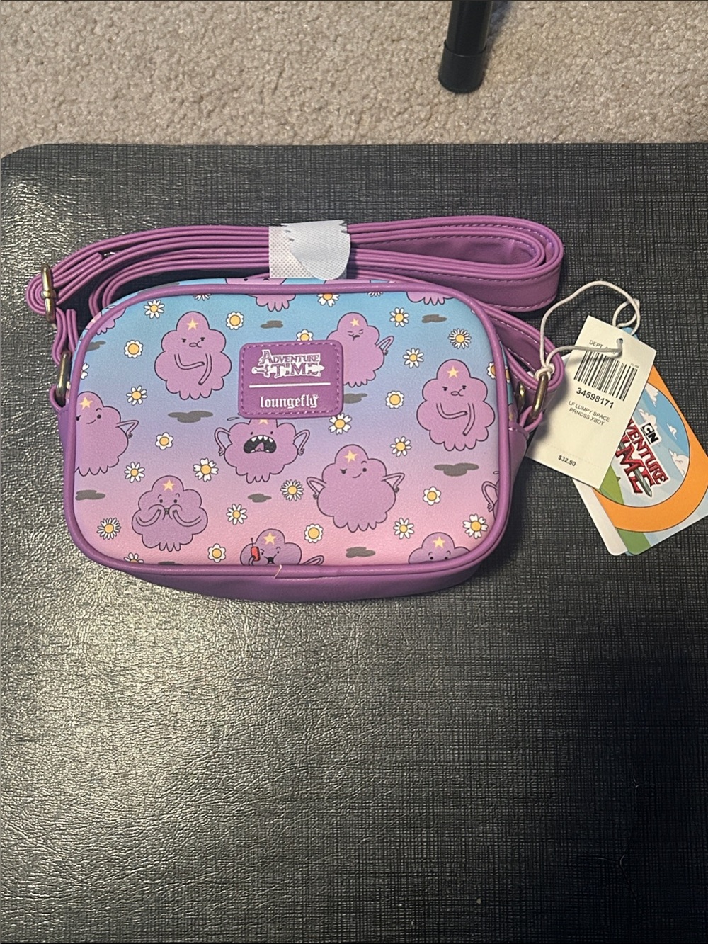 Loungefly Purple & Light Blue Lumpy Space Princess Kids Crossbody Bag